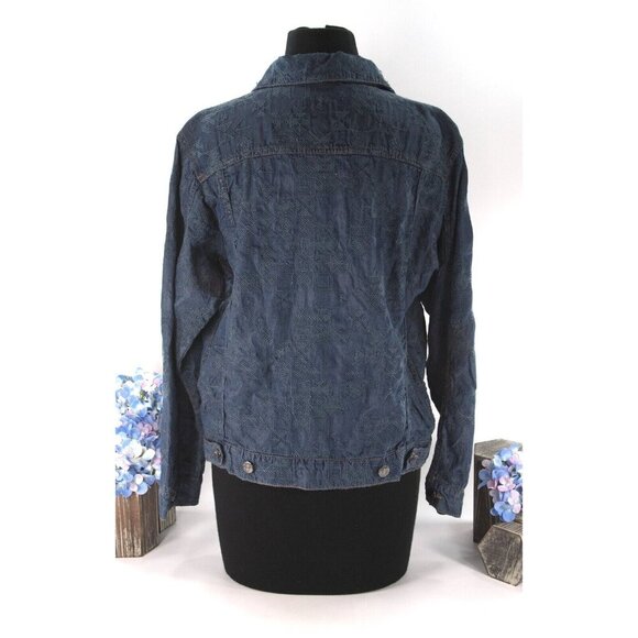 Johnny Was Qiva Embroidered Denim Jacket Size S NWT - Picture 6 of 6